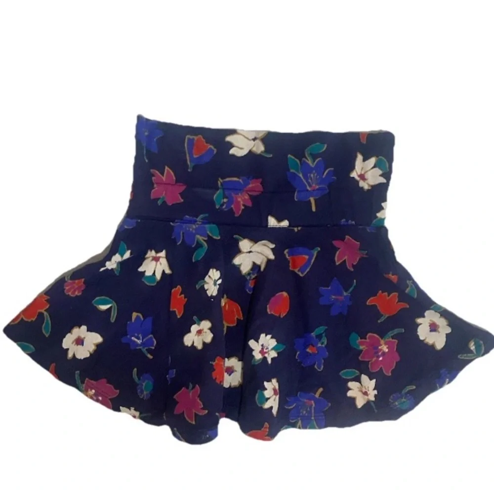 Carters Girls 2T Navy Blue Fair Isle Cardigan & 18-24m Floral Old Navy Skirt Lot - Picture 9 of 11